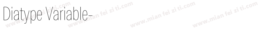 Diatype Variable字体转换